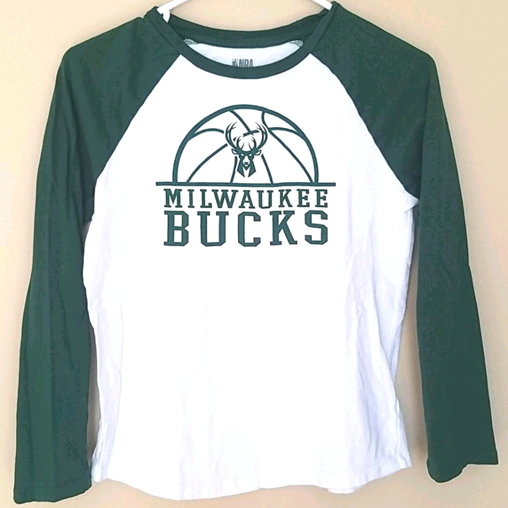 NBA Milwaukee Bucks Boy's Shirt,size XL/14-16